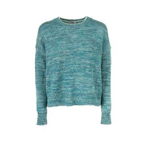 BASE MILANO Women's Marled Knit Crew Neck Sweater Women AQUA Sweaters & Knitwear